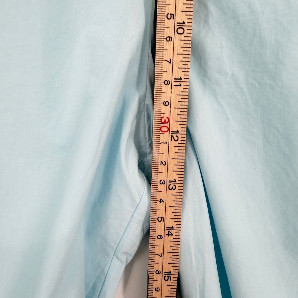 NWOT Stark X Wide Leg Pants Light Blue Cotton Stretch Drawstring Made in USA M - Picture 12 of 15